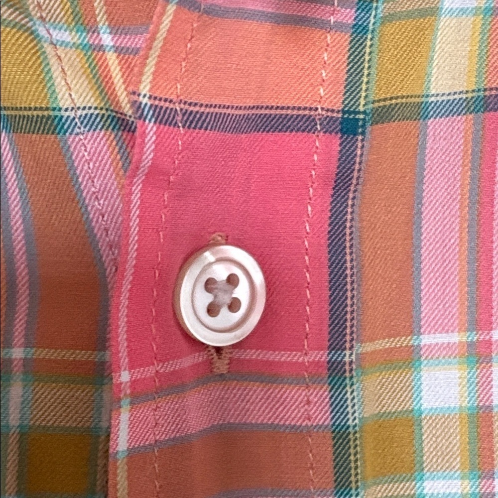 HUGO BOSS.  Men's Multicolor Plaid Button Down Shirt. XL - Picture 5 of 7